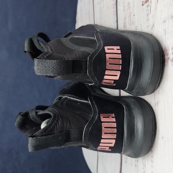 PUMA Phenom Black Pull On‎ Sneakers Women's Size 6 - Picture 5 of 8